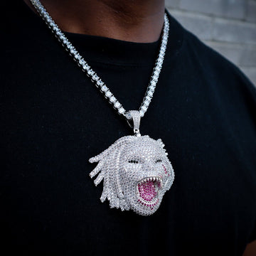 Iced Half Man Half Beast Pendant ZUU KING